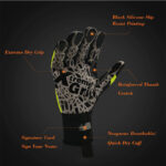 XYEHS Anti Impact Leather Work Gloves, Oil and Gas Water Resistant Safety Gloves, Heavy Duty Utility Mechanic Rigger Gloves with TPR Protection - Image 3