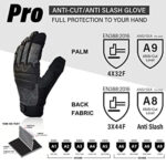 XYEHS Touchscreen Police Search Gloves, Needle Puncture Resistant Police Duty Gloves, Cut-Resistant Patrol Gloves, Tactical Riot Gloves, 360° Anti-Cut - Image 5