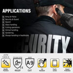 XYEHS Touchscreen Police Search Gloves, Needle Puncture Resistant Police Duty Gloves, Cut-Resistant Patrol Gloves, Tactical Riot Gloves, 360° Anti-Cut - Image 7