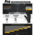 XYEHS Touchscreen Police Search Gloves, Needle Puncture Resistant Police Duty Gloves, Cut-Resistant Patrol Gloves, Tactical Riot Gloves, 360° Anti-Cut - Image 6