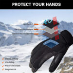 XYEHS Full Finger Thermal Climbing Gloves Rope Gloves, Breathable and Water-Resistant, Perfect for Rappelling, Rescue, Rock/Tree/Wall/Mountain Climbing, Adventure, Outdoor Sports, Soft, Comfortable,Improved Dexterity, Durable - Image 4