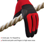 XYEHS Climbing Gloves Anti-Slip Durable Rope Gloves, Full Finger Outdoor Sports Gloves, Perfect for Rappelling, Rescue, Rock/Tree/Wall/Mountain Climbing, Adventure - Image 4