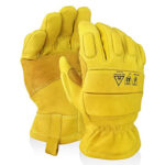 XYEHS Goatskin Professional Cut & Puncture Resistant Work Gloves, ARC Flash Safety Gloves, Reinforced Palm for General Work, Driving