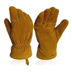 XYEHS Structural Fire Fighter Gloves, Heat Resistant, Flame Resistant, Fireproof Fire-fighting Gloves, Palm Reinforced, Waterproof