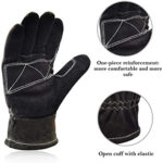 XYEHS Structural Fire Fighter Gloves, Heat Resistant, Flame Resistant, Fireproof Fire-fighting Gloves, Palm Reinforced, Waterproof - Image 2