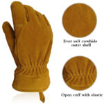 XYEHS Structural Fire Fighter Gloves, Heat Resistant, Flame Resistant, Fireproof Fire-fighting Gloves, Palm Reinforced, Waterproof - Image 2