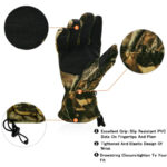 XYEHS Camouflage Hunting Gloves Full Finger Gloves Pro Anti-Slip Flexible Grip Camo Safety Glove Outdoor Multi-Purpose Use - Image 3
