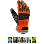 XYEHS Duty Extrication Rescue Gloves, Cut Resistant, Oil & Water Resistant With Reinforced Palm for Rappelling, Rope Rescue and Belaying - Image 6