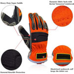 XYEHS Duty Extrication Rescue Gloves, Cut Resistant, Oil & Water Resistant With Reinforced Palm for Rappelling, Rope Rescue and Belaying - Image 3