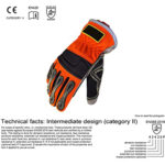 XYEHS Duty Extrication Rescue Gloves, Cut Resistant, Oil & Water Resistant With Reinforced Palm for Rappelling, Rope Rescue and Belaying - Image 5