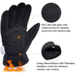 XYEHS Winter Thermal Gloves Cold Weather Windstop, Thinsulate Winter Work Gloves for Workout, Driving, Running, Cycling, Bike - Image 2