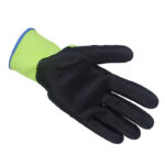XYEHS XU2203 Level 5 Cut Resistant Safety Work Gloves, 13 Gauge HPPE Shell Knit with Black Nitrile coated on Palm - Image 3