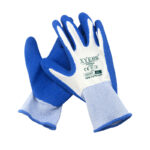 XYEHS XU1207 Anti-Slip Dipped Rubber Latex Coated Work Gloves, Abrasion Resistant, Water Resistant for Construction, Gardening Gloves, 13 Gauge Heavy Duty Polyester - Image 5