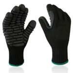 XYEHS Professional Anti-Vibration Work Gloves, Shock Proof Impact Reducing Safety Gloves, Heavy Duty, Elastic Cuff