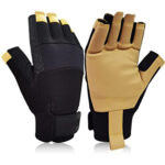 XYEHS Men Professional Half/ Full Finger Anti-Vibration Gloves Safety Mechanic Work Gloves, Protective Gloves, Wrist Support