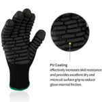 XYEHS Professional Anti-Vibration Work Gloves, Shock Proof Impact Reducing Safety Gloves, Heavy Duty, Elastic Cuff - Image 3