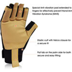 XYEHS Men Professional Half/ Full Finger Anti-Vibration Gloves Safety Mechanic Work Gloves, Protective Gloves, Wrist Support - Image 2