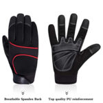 XYEHS Cadet Work Gloves for Men, Palm & Fingertip Reinforced, Comfortable Fit for Construction, Climbing, Outdoor Sports - Image 2