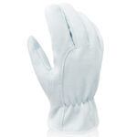 XYEHS Durable Goatskin Leather Driver Glove Work Gloves For General Work/Truck Driving/Warehouse/Gardening/Farm/Construction - Image 2