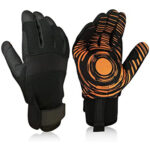 XYEHS Professional Anti-Vibration Gloves Safety Mechanic Work Gloves, Jack Hammer Gloves, Heavy Duty, Palm & Fingertips Reinforced