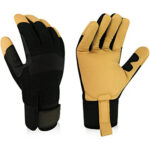 XYEHS Heavy-Duty Anti-Vibration Gloves, Safety Mechanic Work Gloves, Reinforced Palm and Thumb, Heavy Duty, Anti-Abrasion