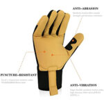 XYEHS Heavy-Duty Anti-Vibration Gloves, Safety Mechanic Work Gloves, Reinforced Palm and Thumb, Heavy Duty, Anti-Abrasion - Image 3