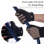 XYEHS Cadet Climbing Gloves Palm & Fingertip Reinforced, Great Grip, Comfortable Fit for Construction Work, Outdoor Sports, Rappelling, Rescue, Rock/Tree/Wall/Mountain Climbing, Adventure - Image 3