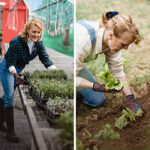 XYEHS Women Floral Synthetic Leather Gardening Gloves Weeding Working Gloves Thorn Proof for Digging, Planting, Pruning - Image 3