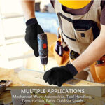 M-XXL Durable Mechanic Work Gloves, Improved Dexterity, Abrasion Resistant, Lightweight & Breathable Synthetic Leather and Spandex for Construction Sports - Image 4