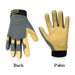 XYEHS General Work Gloves, Deerskin Construction Gloves,Soft, Improved Dexterity, Durable - Image 5