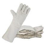 XYEHS XU0005 24 Threads Long Cuff Extended Canvas Utility Work Gloves with Breathable Liner, Abrasion Resistant and Anti-Slip, General Safety Gloves - Image 4