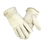 XYEHS XU6600 Ulined Safety Cowhide Leather Work Gloves, Puncture Resistant Rigger Gloves, Builder Gloves for Heavy Duty Truck Driving, Warehouse, Gardening, Farm