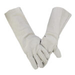 XYEHS XU0005 24 Threads Long Cuff Extended Canvas Utility Work Gloves with Breathable Liner, Abrasion Resistant and Anti-Slip, General Safety Gloves