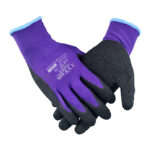XYEHS XU1208 Anti-Slip Dipped Rubber Latex Coated Work Gloves, Abrasion Resistant, Water Resistant for Construction, Gardening Gloves, 13 Gauge Polyester Knitted