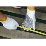 XYEHS Cotton Polyester String Knit Shell Work Gloves With Non-Slip PVC Dots, Wear-Resistant General Safety Protection Gloves for Painter Mechanic Industrial Warehouse Gardening Construction Men & Women - Image 2