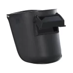 Blue Eagle 6PA3 Safety Welding Helmet, Fix on Safety Helmet, 4¼"x 2" Lens, Detachable Flip-up, Aluminum Black Glass Lift, Front Welding Mask, Weld Hood