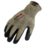 INXS A-5000 Cut Resistant Safety Work Gloves, Puncture Resistant, 13 Gauge Aramid/Basalt Liner with Nano Nitrile Coating on Palm, Hybrid Armorgard™ Akore Fiber, ANSI CUT A5, Medium Cut Protection, Oily Grip