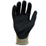 INXS A-5000 Cut Resistant Safety Work Gloves, Puncture Resistant, 13 Gauge Aramid/Basalt Liner with Nano Nitrile Coating on Palm, Hybrid Armorgard™ Akore Fiber, ANSI CUT A5, Medium Cut Protection, Oily Grip - Image 4