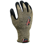 INXS A-5000 Cut Resistant Safety Work Gloves, Puncture Resistant, 13 Gauge Aramid/Basalt Liner with Nano Nitrile Coating on Palm, Hybrid Armorgard™ Akore Fiber, ANSI CUT A5, Medium Cut Protection, Oily Grip - Image 3