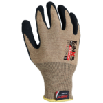 INXS A-5001 Cut Resistant Safety Work Gloves, Puncture Resistant, 18 Gauge Aramid/Basalt Liner with Sandy Foam Nitrile Coating on Palm, Hybrid Armorgard™ Akore Fiber, ANSI CUT A4, Light & Medium Cut Protection - Image 3