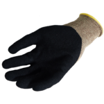 INXS A-5001 Cut Resistant Safety Work Gloves, Puncture Resistant, 18 Gauge Aramid/Basalt Liner with Sandy Foam Nitrile Coating on Palm, Hybrid Armorgard™ Akore Fiber, ANSI CUT A4, Light & Medium Cut Protection - Image 2