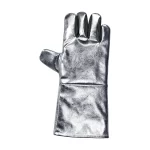 Blue Eagle AL145 Aluminized Heat Resistant Gloves, Full-Finger Safety Work Gloves, Flame Resistant & Thermal Radiation Reflective Safety Apparel, Insulation Gloves for Metallurgy, Stove, BBQ Gloves - Image 3