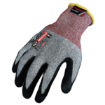 INXS B-4001 Cut Resistant Safety Work Gloves, Puncture Resistant, 18 Gauge HPPE Knitting with Micro Foam Nitrile Coating on Palm & Fingertips, Hybrid Armorgard™ BladeX, ANSI CUT A4, Light & Medium Cut Protection