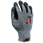 INXS B-5005 Cut Resistant Safety Work Gloves, Puncture Resistant, 13 Gauge HPPE Knitting with Foam Nitrile Coating on Palm & Fingertips, Hybrid Armorgard™ BladeX, ANSI CUT A6, Medium & Heavy Cut Protection - Image 3