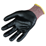 XYEHS XU3151 EN388 B Cut Resistant Safety Work Gloves, Matte particle process, 13 Gauge HPPE Knitting with Nitrile Coating on Palm & Fingertips, Light Cut Protection - Image 2