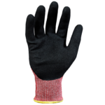 INXS B-5010 Cut Resistant Safety Work Gloves, Puncture Resistant, 18 Gauge HPPE Knitting with 3/4 Nitrile Coating on Palm & Back & Fingertips, Hybrid Armorgard™ BladeX, ANSI CUT A4, Light & Medium Cut Protection - Image 4
