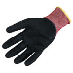 INXS B-5010 Cut Resistant Safety Work Gloves, Puncture Resistant, 18 Gauge HPPE Knitting with 3/4 Nitrile Coating on Palm & Back & Fingertips, Hybrid Armorgard™ BladeX, ANSI CUT A4, Light & Medium Cut Protection - Image 2