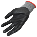 INXS B-83PU ANSI CUT A3 Cut Resistant Safety Work Gloves, Puncture Resistant, 18 Gauge HPPE Shell Knit with PU Coating on Palm, Hybrid Armorgard™ BladeX - Image 4