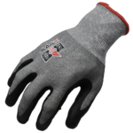 INXS B-85MFP17-TS Cut Resistant Safety Work Gloves, Puncture Resistant, 18 Gauge Fiber Knitting with Microfoam Nitrile Coating on Palm & Fingertips, Hybrid Armorgard™ BladeX, ANSI CUT A5, Medium & Heavy Cut Protection