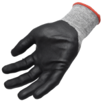 INXS B-85MFP17-TS Cut Resistant Safety Work Gloves, Puncture Resistant, 18 Gauge Fiber Knitting with Microfoam Nitrile Coating on Palm & Fingertips, Hybrid Armorgard™ BladeX, ANSI CUT A5, Medium & Heavy Cut Protection - Image 2